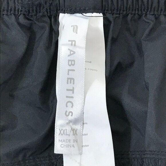 NEW Fabletics Cargo Parachute Pant Women's Plus XXL/1X Black Jogger Windbreaker - Picture 10 of 13